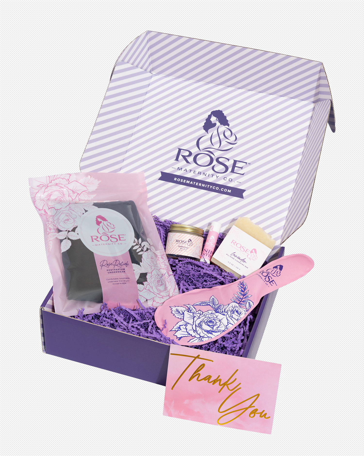 Rose Maternity Co. product packaging design