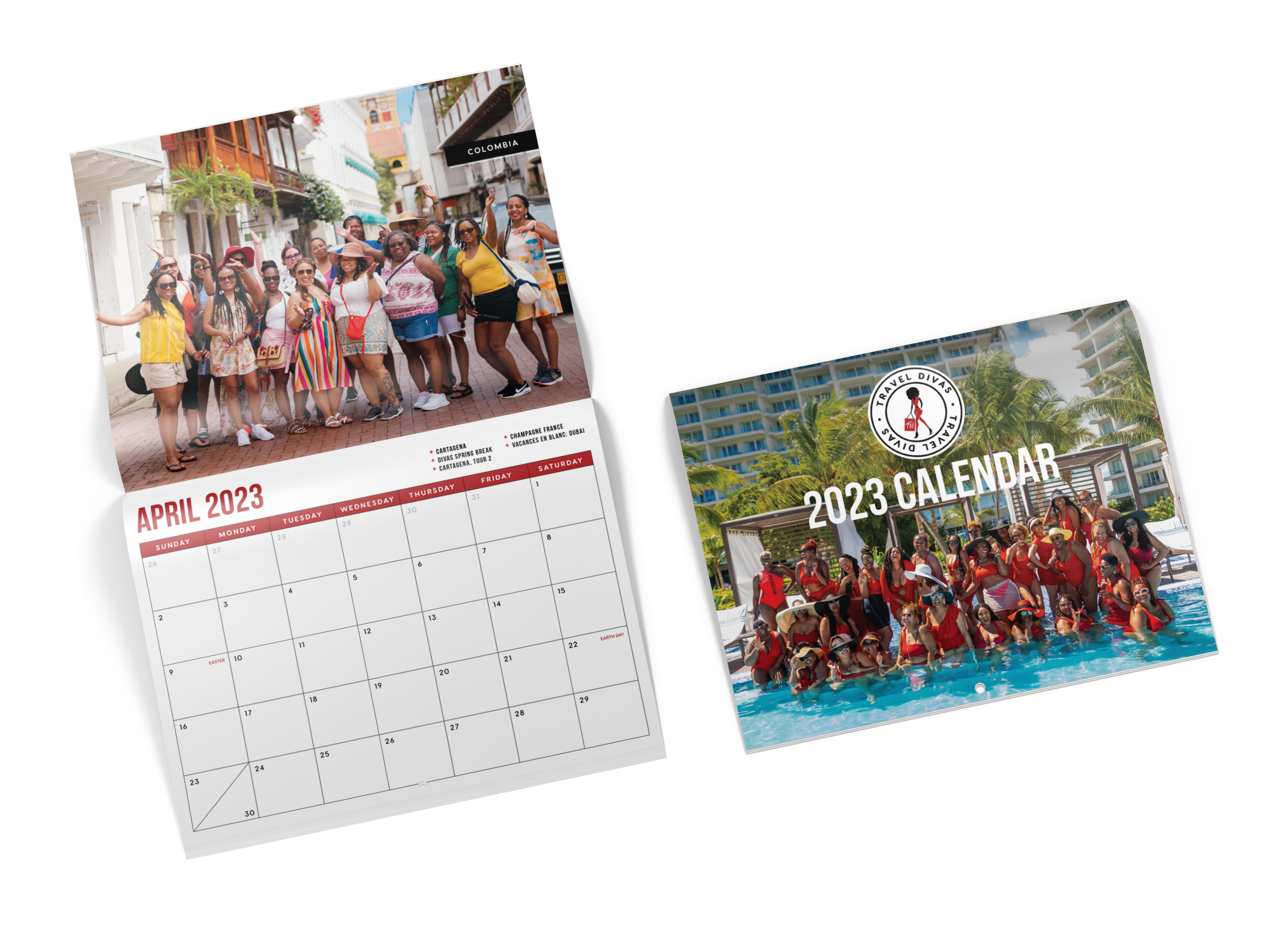 TravelDivas-2023Calendar-mockup1 A copy of the Travel Divas Jamaica TravelGuide