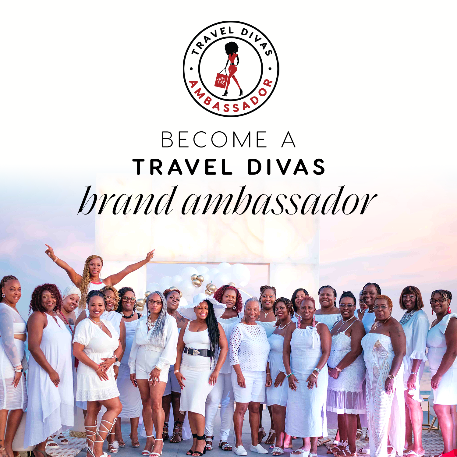 Travel Divas social graphics design example