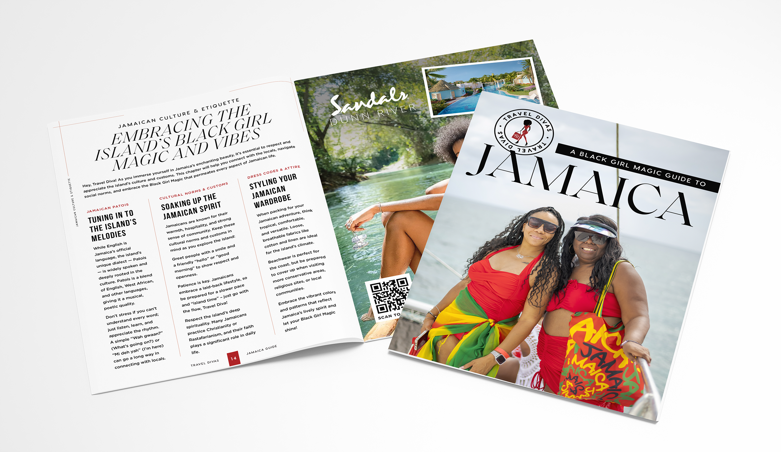 A copy of the Travel Divas Jamaica TravelGuide